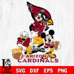 Arizona Cardinals Mickey Mouse And Friends svg, NFL svg eps dxf png file, Digital Download , Instant Download