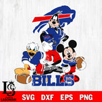 Buffalo Bills Mickey Mouse And Friends svg, NFL svg eps dxf png file, Digital Download , Instant Download