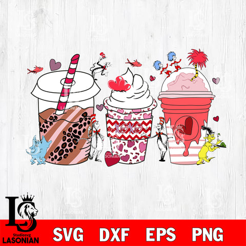 Dr seuss valentine svg eps dxf png file, digital download