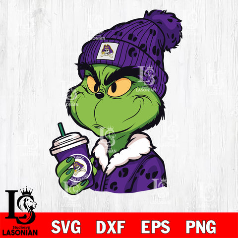 Boujee grinch EAST CAROLINA PIRATES svg eps dxf png file, Digital Download