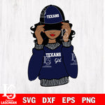 Houston Texans girls svg eps dxf png file, digital download , Instant Download