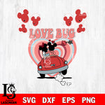 Love Bug svg ,Mickey Valentine svg eps dxf png file, digital download