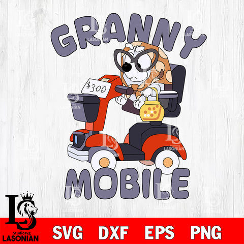 Muffin Granny Mobile Svg eps dxf png file, Digital Download, Instant Download