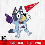 Buffalo Bills bluey svg eps dxf png file, Digital Download , Instant Download