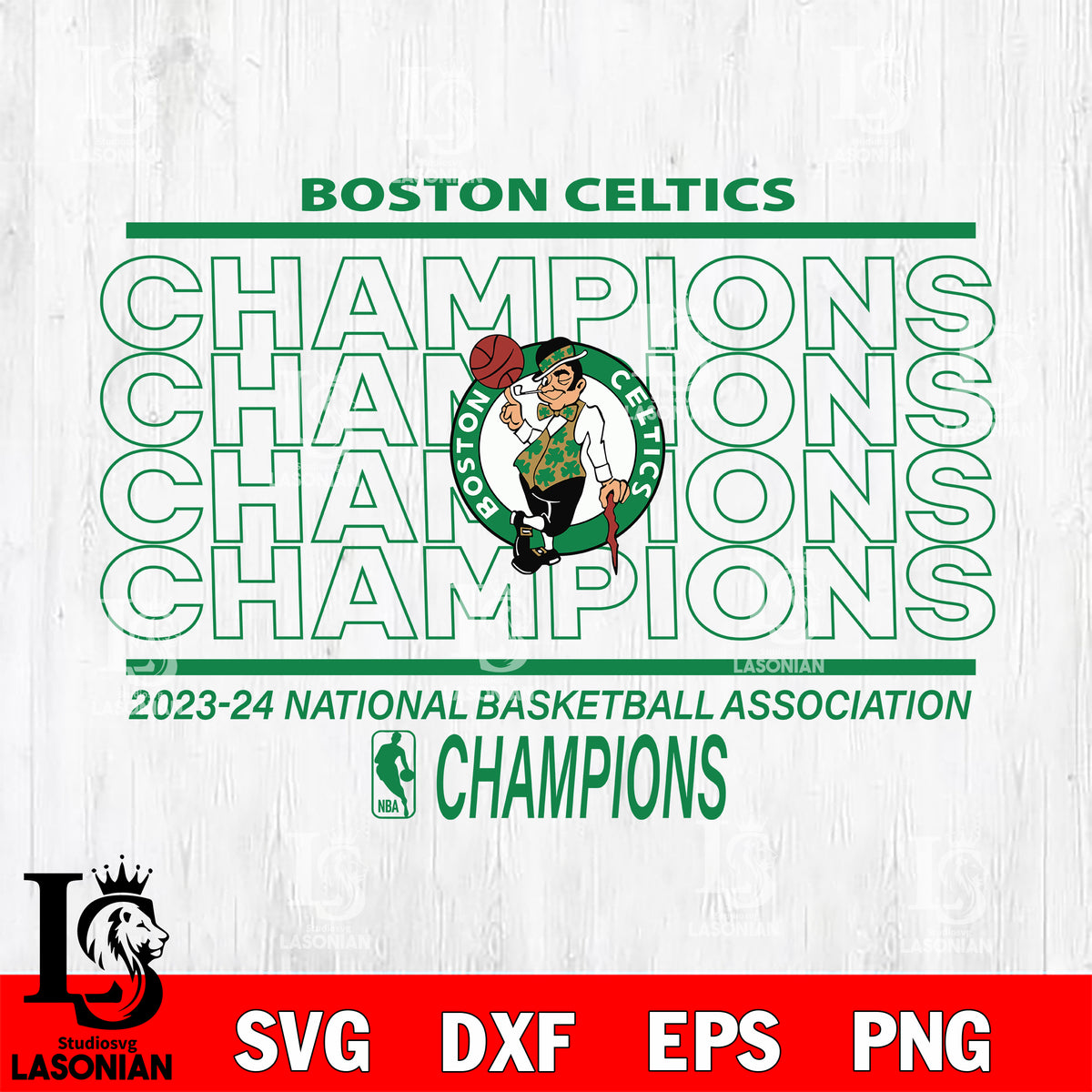 Boston Celtics Champions 2024 svg eps dxf png file, Digital Download ...