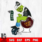 Grinch Football Theme Toilet svg, NFL svg eps dxf png file, Digital Download , Instant Download