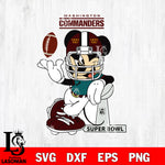 Washington Commanders Mickey Mouse And Friends svg, NFL svg eps dxf png file, Digital Download , Instant Download