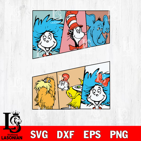 Dr seuss day svg, cat in the hat svg eps dxf png file, Digital Download,Instant Download