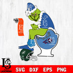 Grinch Football Theme Toilet svg, NFL svg eps dxf png file, Digital Download , Instant Download