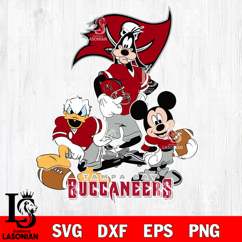 Tampa Bay Buccaneers Mickey Mouse And Friends svg, NFL svg eps dxf png file, Digital Download , Instant Download