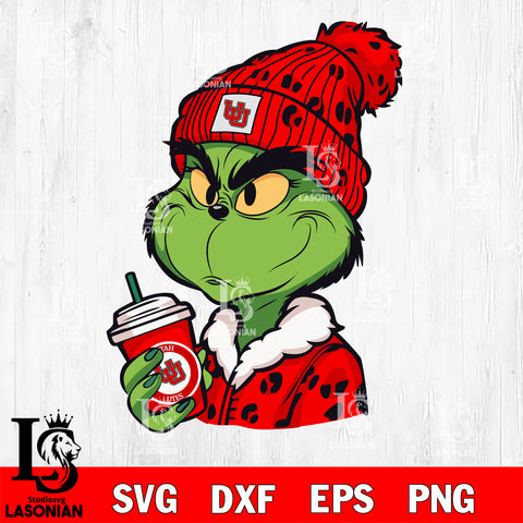 Boujee grinch UTAH UTES svg eps dxf png file, Digital Download