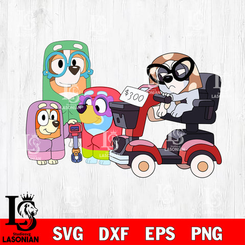 Muffin Granny svg, Bluey Bingo Png, Bluey Friends Svg eps dxf png file, Digital Download, Instant Download