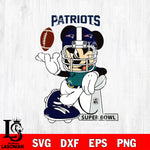 New England Patriots Mickey Mouse And Friends svg, NFL svg eps dxf png file, Digital Download , Instant Download