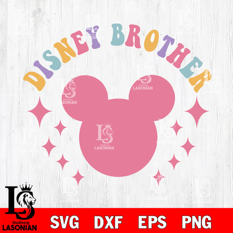 Disneyt brother svg , mickey svg eps dxf png file, Digital Download, Instant Download