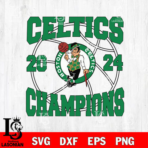 Boston Celtics 2024 Champions svg, NBA Champions svg eps dxf png file, Digital Download, Instant Download