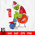 Grinch Football Theme Toilet svg, NFL svg eps dxf png file, Digital Download , Instant Download