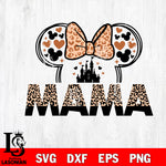 Mama Mouse Leopard Bundle Svg, Family Vacation Svg, Mother's Day svg eps dxf png file, Digital Download, Instant Download