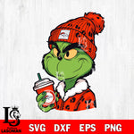 Boujee grinch NFL Denver Broncos svg eps dxf png file, digital download , Instant Download