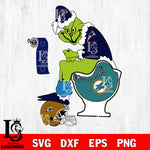 Grinch Football Theme Toilet svg, NFL svg eps dxf png file, Digital Download , Instant Download