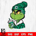 Boujee grinch TULANE GREEN WAVE svg eps dxf png file, Digital Download