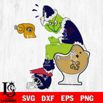 Grinch Football Theme Toilet SVG , NFL svg,eps,dxf,png file, digital download