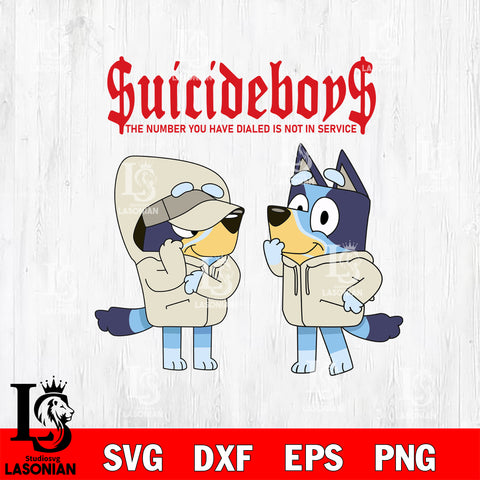 Suicideboys svg, Bluey And Friends svg, Bluey Family Matching svg , Bluey bingo svg Svg eps dxf png file, Digital Download, Instant Download