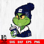 Boujee grinch NFL Seattle Seahawks svg eps dxf png file, digital download , Instant Download