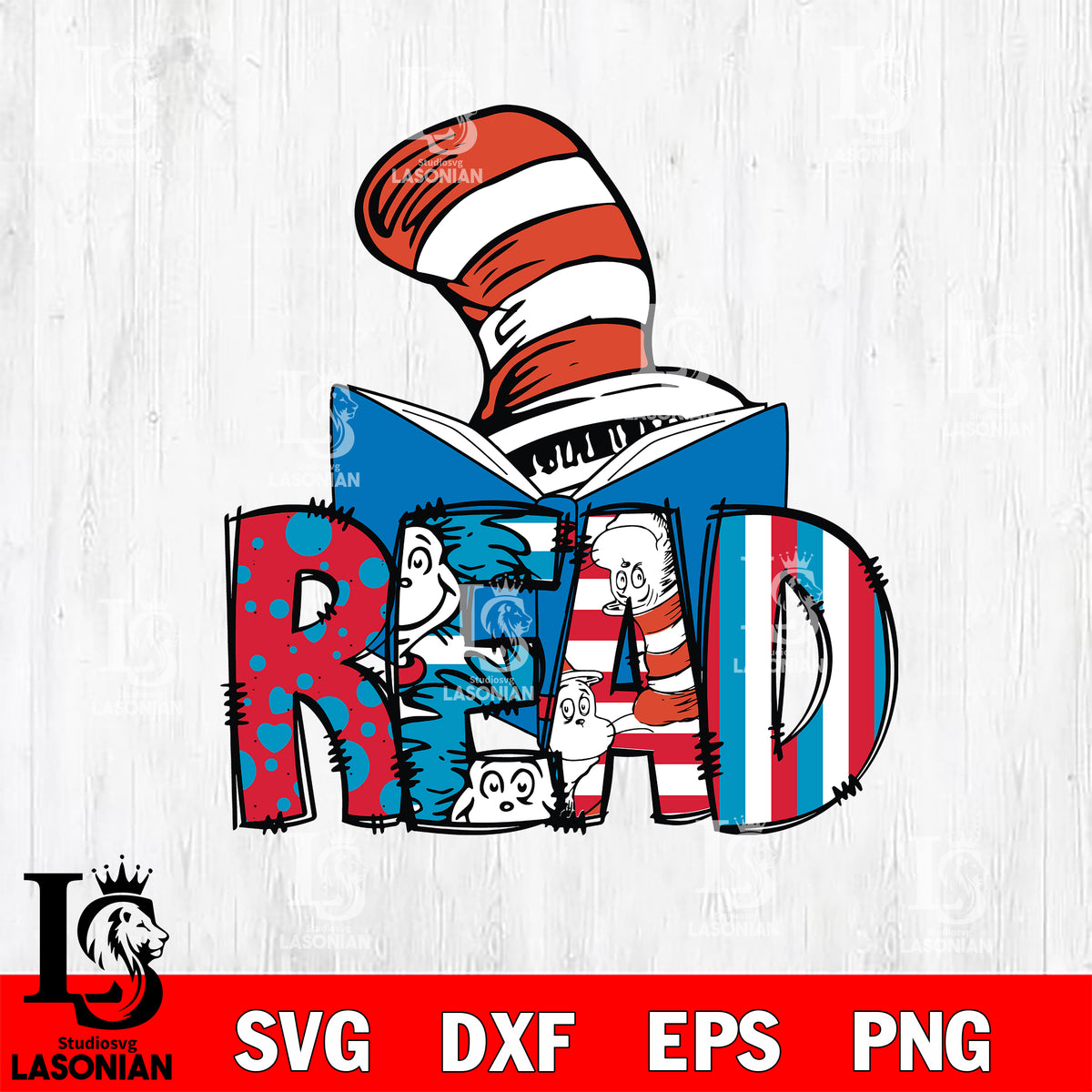 Read svg, Dr seuss svg , digital download – lasoniansvg