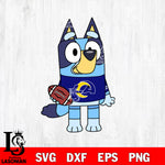 Bluey Los Angeles Rams svg eps dxf png file, Digital Download , Instant Download