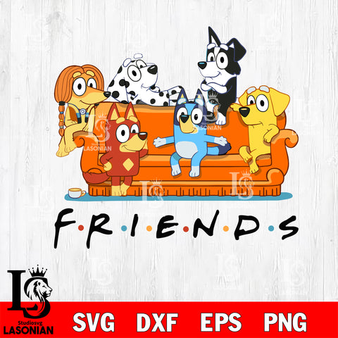 Bluey friends 2 svg, bluey bingo Svg eps dxf png file, Digital Download, Instant Download