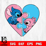 Stitch valentine svg eps dxf png file, Digital Download,Instant Download