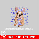 pit bull pulmonary hypertension awareness Svg Eps Dxf Png File, Digital Download, Instant Download