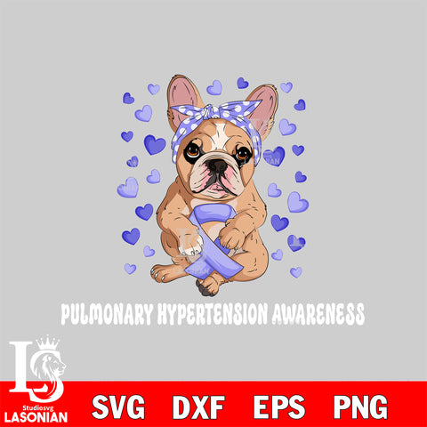 pit bull pulmonary hypertension awareness Svg Eps Dxf Png File, Digital Download, Instant Download