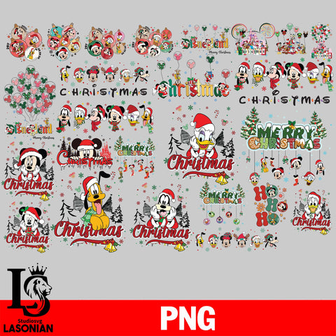 disney christmas bundle PNG , file cut , digital download, Instant Download