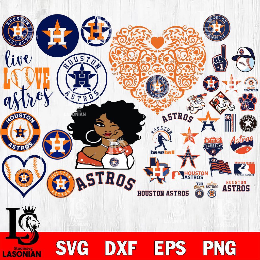 Astros Heart SVG, Astros Baseball Heart SVG