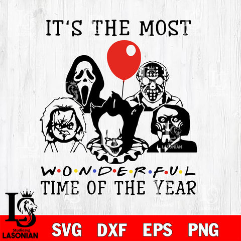 It's the Most Wonderful Time of the Year Horror Movies svg eps dxf png file