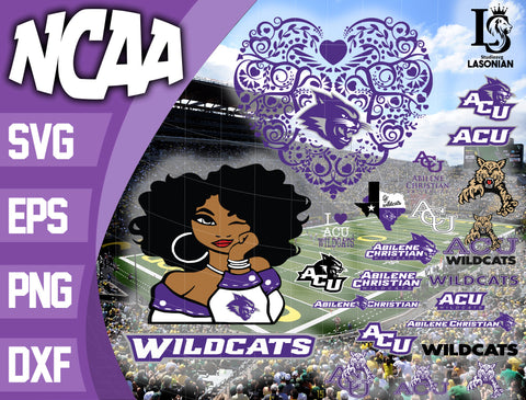 Abilene Christian Wildcats svg,bundle Abilene Christian Wildcats svg eps dxf png file, bundle ncaa svg, ncaa svg