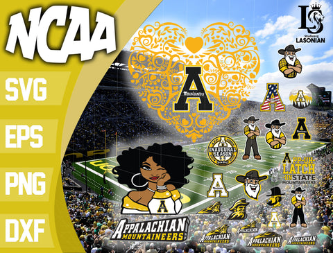 Appalachian State Mountaineers svg,bundle Appalachian State Mountaineers svg eps dxf png file, bundle ncaa svg, ncaa svg