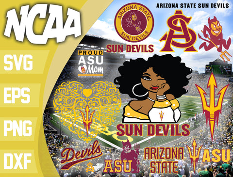 Arizona State Sun Devils svg svg eps dxf png file, bundle ncaa svg, ncaa svg