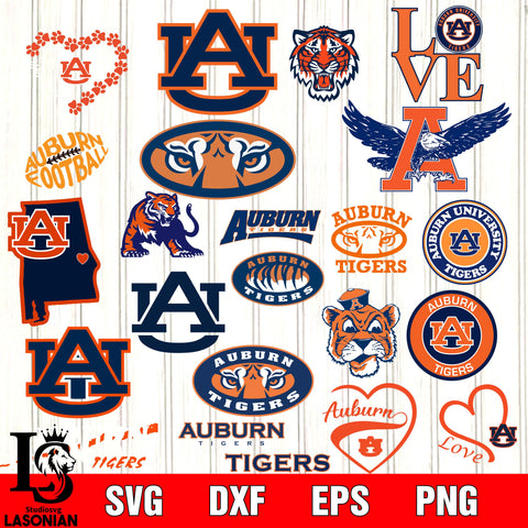 Bundle Logo Auburn Tigers 2 svg eps dxf png file