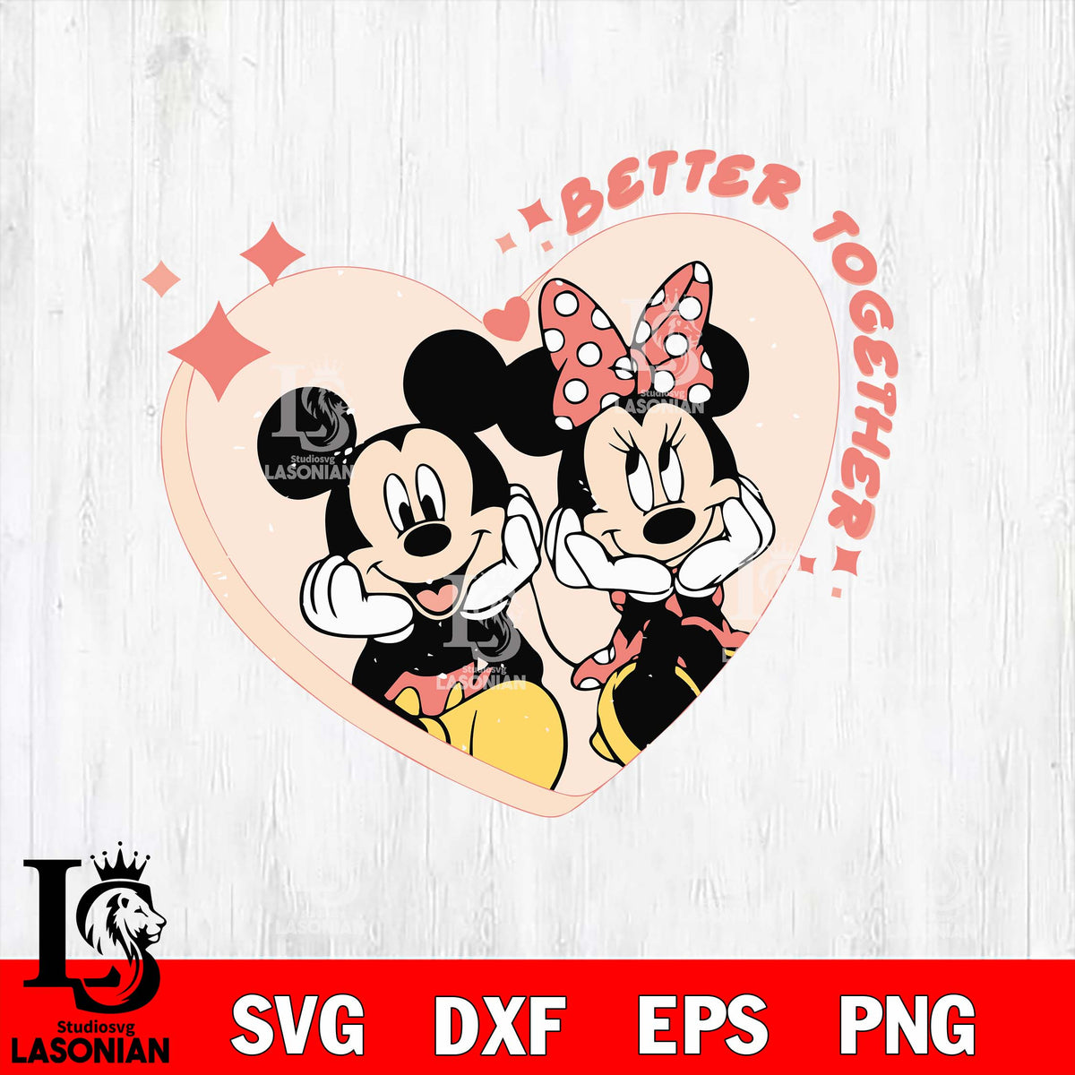 Bettter Together valentine's day , Minnie Mouse valentine's day svg ep ...