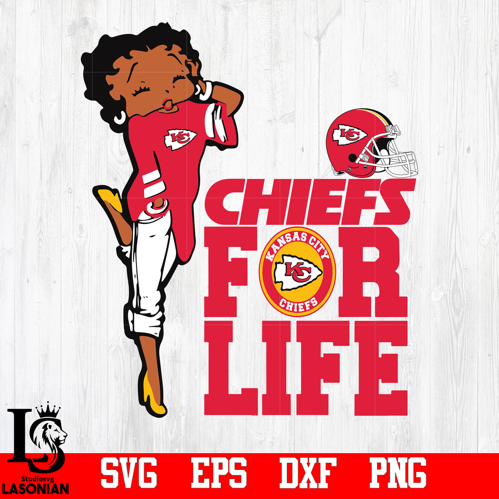 Betty Boop Kansas City Chiefs svg,eps,dxf,png file – lasoniansvg