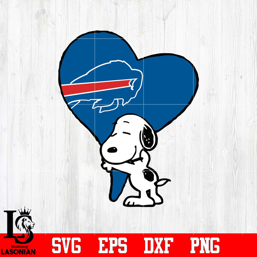 Buffalo Bills Snoopy heart svg eps dxf png file – lasoniansvg