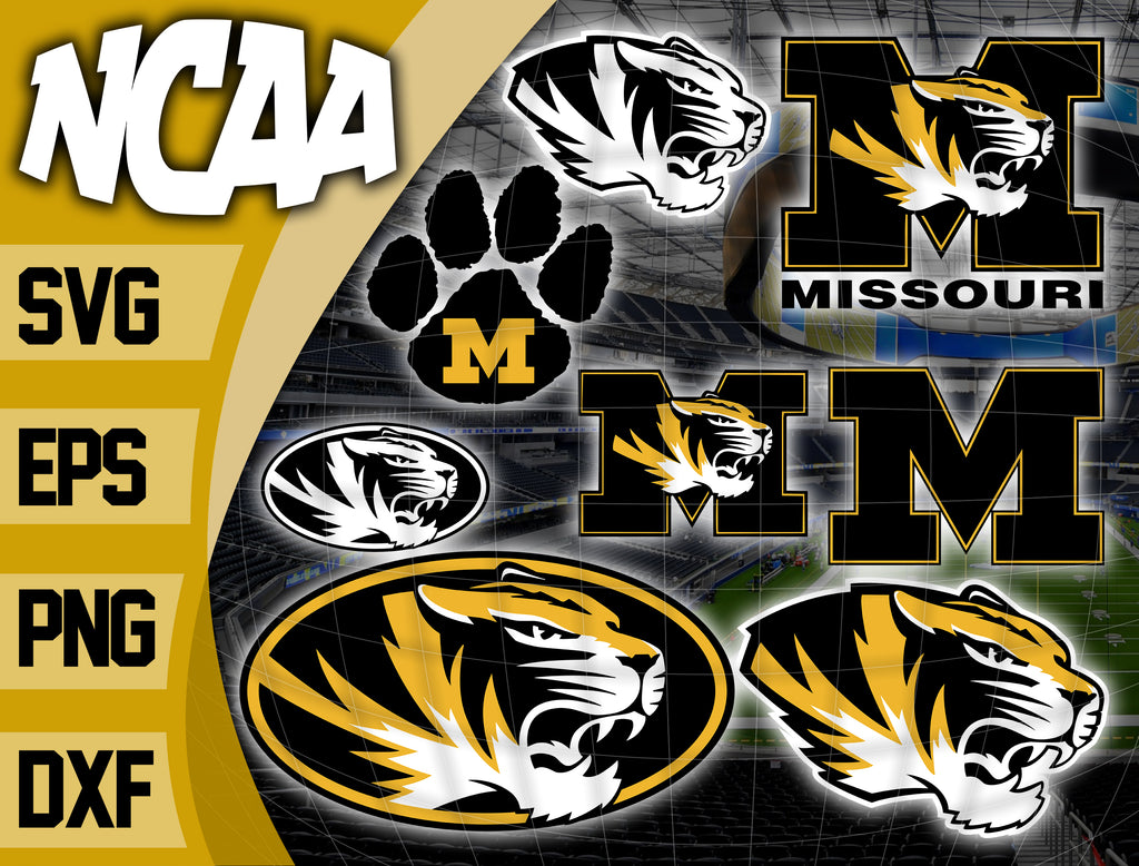 Bundle Logo Missouri Tigers svg eps dxf png file , Bundle NCAA