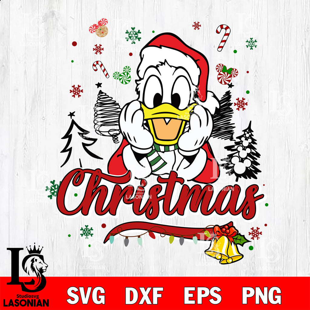 Donald Duck Christmas SVG: A Festive Addition to Your Holiday Decor