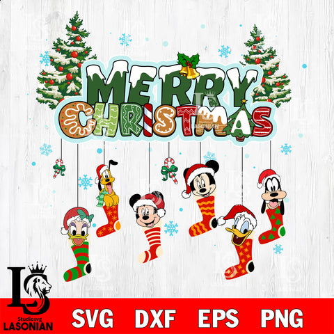 Merry Christmas Disney svg eps dxf png file