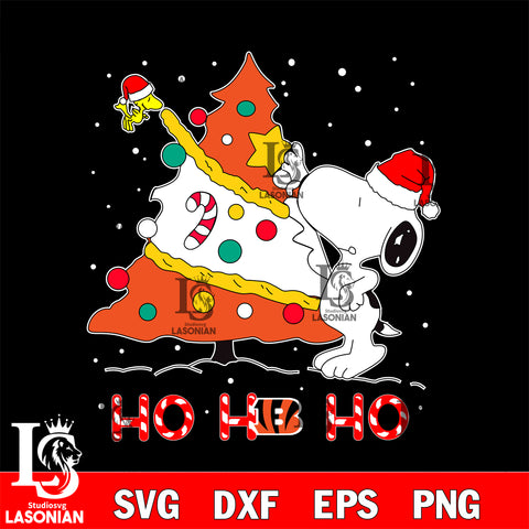 Cincinnati Bengals nfl svg, snoopy christmas, Ho Ho Ho svg eps dxf