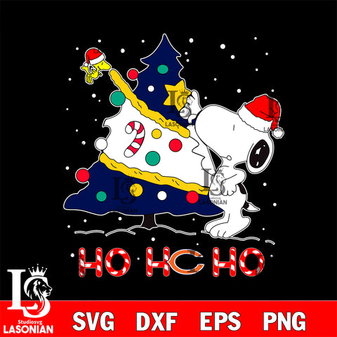 Snoopy merry christmas NFL Chicago Bears svg eps dxf png file