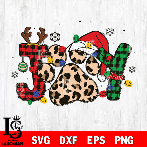 Joy christmas svg eps dxf png file, digital download