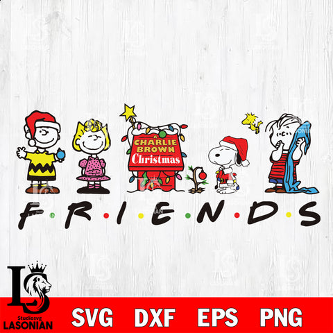 Friends christmas 16 svg eps dxf png file , Digital download